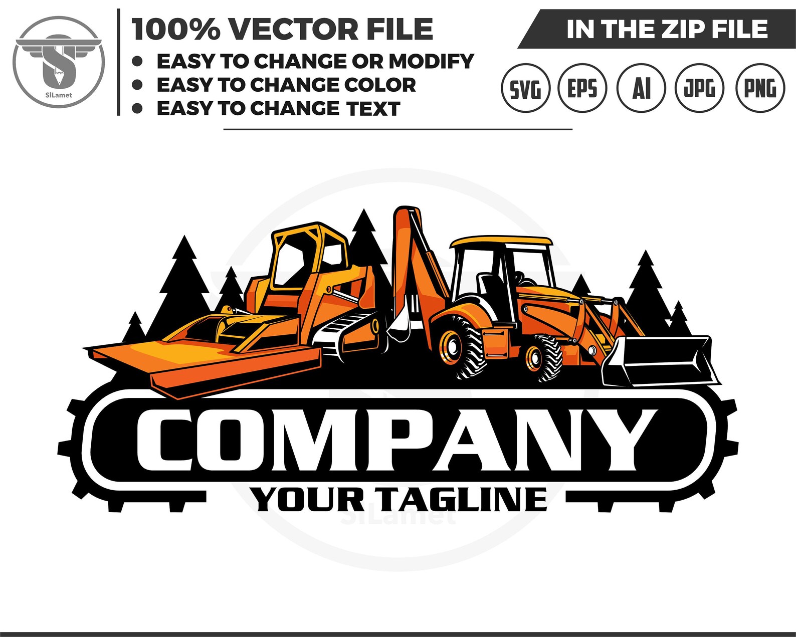 Lawn Mower Skid Steer and Backhoe Loaders, Lawn Mower Excavator