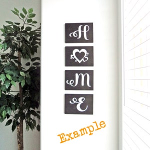 Calcomanía de INICIO para descargar al instante, letras de H O M E para decoración, descarga digital PNG, imágenes prediseñadas para máquina de corte, ilustraciones para Cameo o Cricut