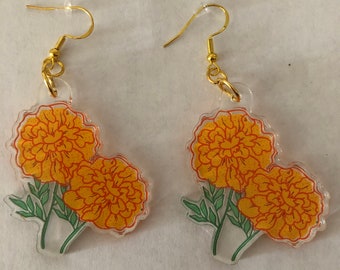 Día De Muertos Cempasúchil Earrings
