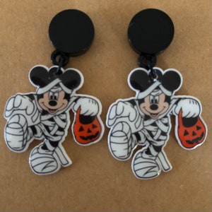 Halloween Spooky Mickey Mummy earrings