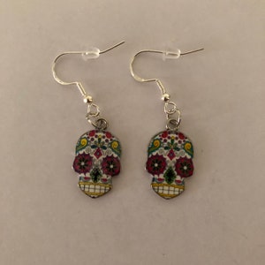 Día De Muertos Skull Calavera Earrings