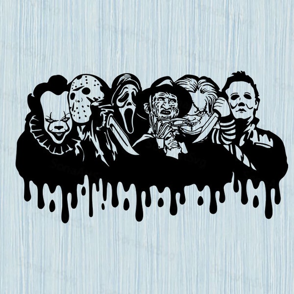 Horror Movie SVG, Halloween Svg, Halloween Png, Spooky Svg, Horror Movie Characters Svg, Scary Movie Svg, Halloween Digital Files