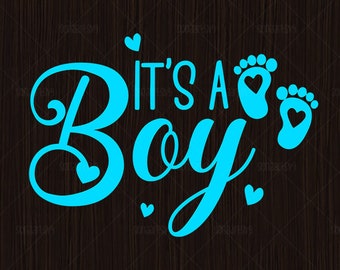 It's a Boy svg, Png - Baby Footprint SVG - Baby Boy SVG - Baby Boy Shower Svg Png, Baby Boy Announcement Svg Png
