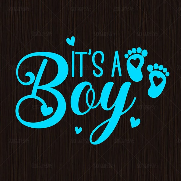 It's a Boy svg, Png - Baby Footprint SVG - Baby Boy SVG - Baby Boy Shower Svg Png, Baby Boy Announcement Svg Png