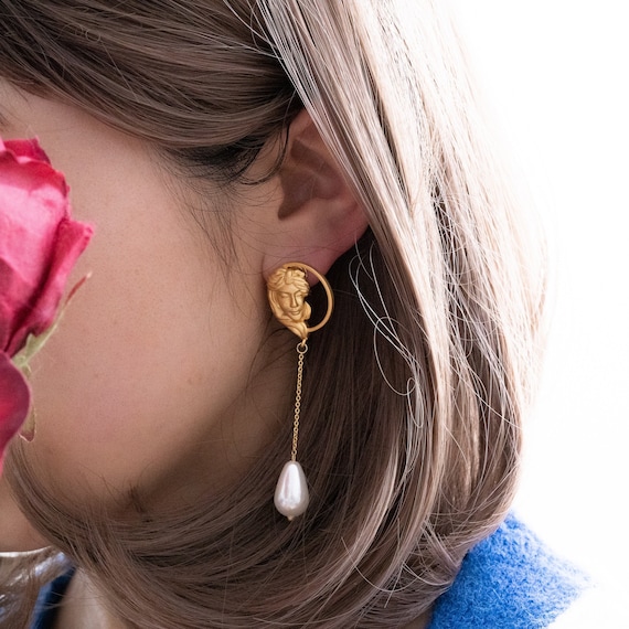 Etsy sale face earrings