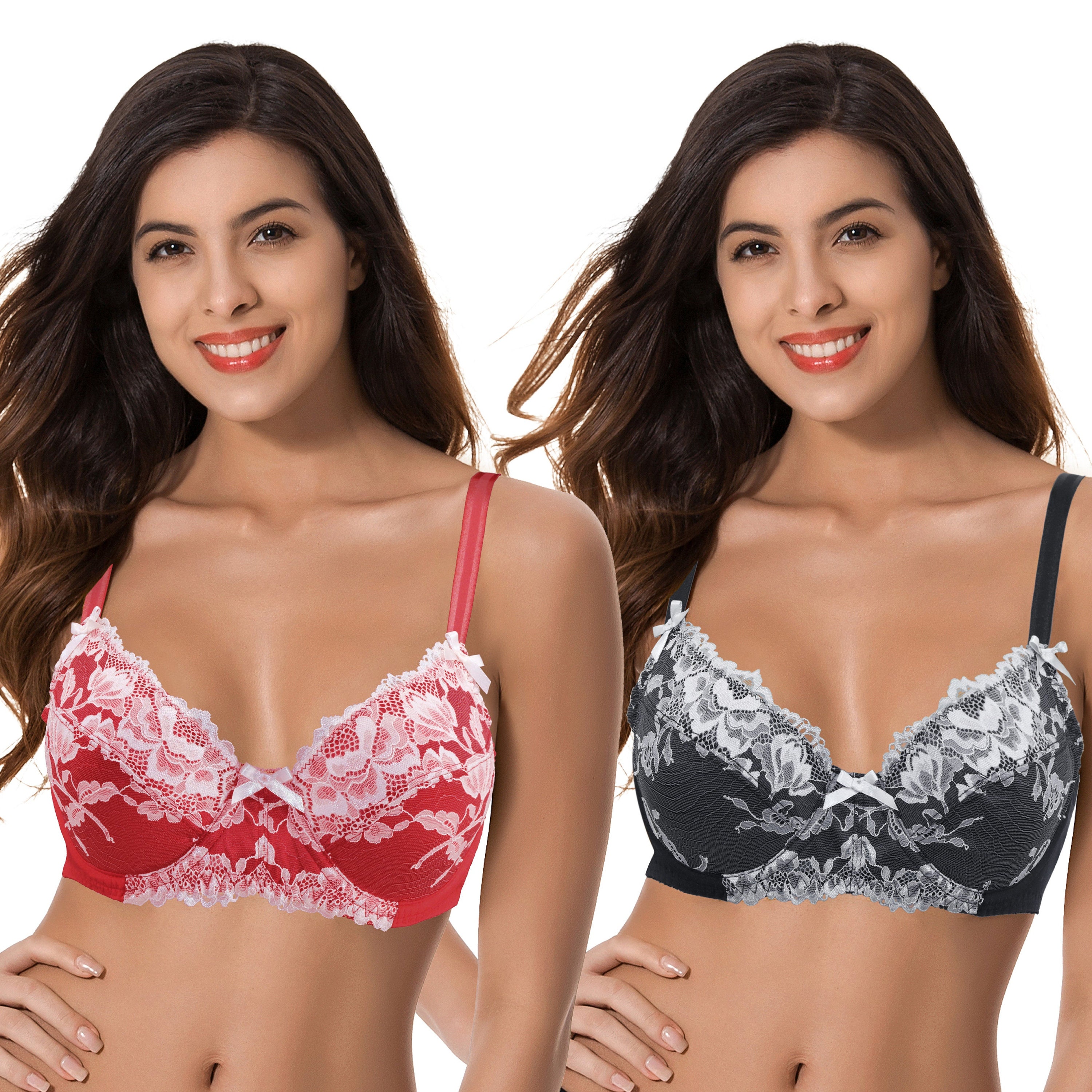 Buy online Red Solid Balconette Bra from lingerie for Women by Prettycat  for ₹439 at 37% off