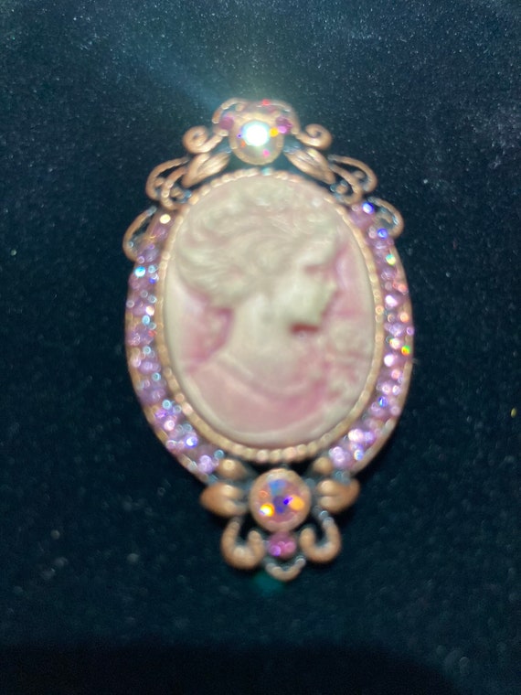 Faux Cameo Brooch/Pendant