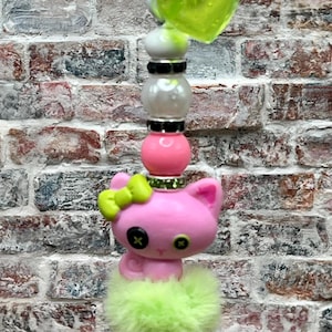 One Of A Kind Handmade Lalaloopsy Tinies Pet Kitten Keychain/Purse Charm