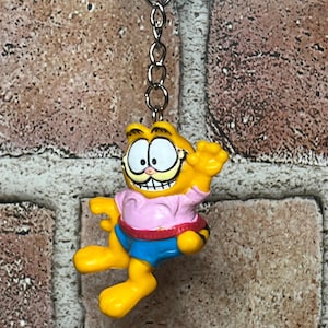 Vintage Handmade Garfield Keychain