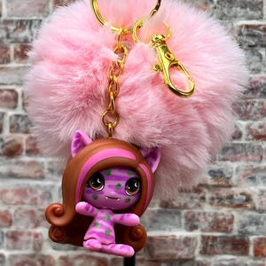Handmade Monster High Clawdeen Wolf Keychain With Matching Charm