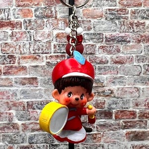 Vintage Handmade Monchhichi Keychain\Purse Charm