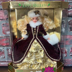 Muñeca Barbie Vintage &quot;Felices Fiestas&quot;, 1996, nueva en caja (Leer información)