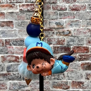 Vintage Handmade Monchhichi Keychain\Purse Charm