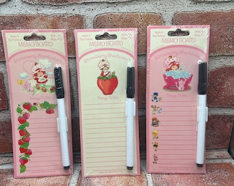 Vintage Brand New Strawberry Shortcake Memo Boards