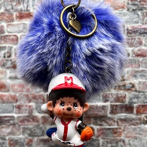 Vintage Handmade Monchhichi Keychain\Purse Charm