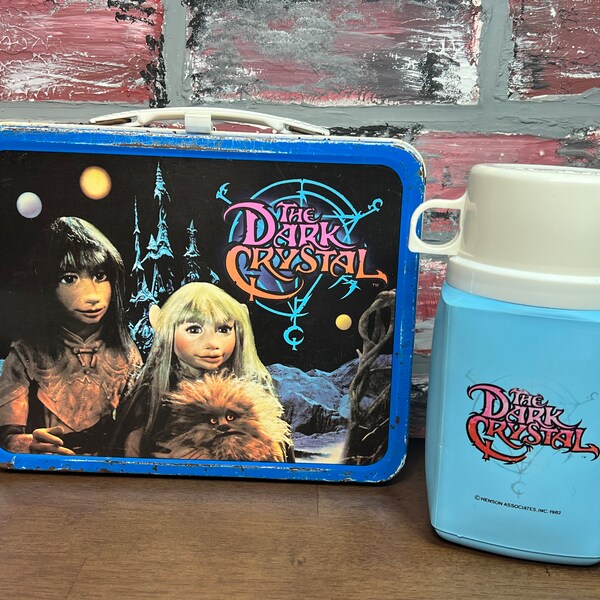 Vintage 1982 “The Dark Crystal” Lunchpail And Thermos