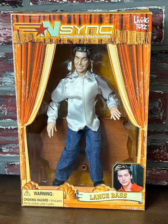 Vintage 2000 NSYNC Lance Bass Marionette Doll New IN Box UK