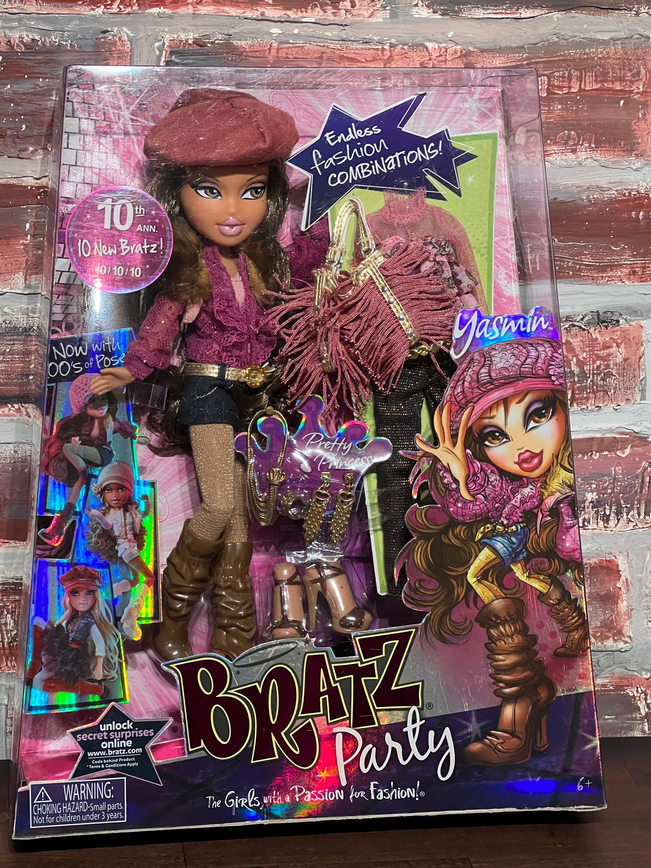 NEW Party Yasmin 10th Anniversary Bratz Doll New In Unopened Box