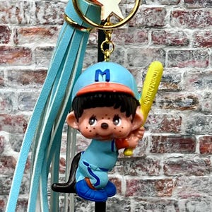 Vintage Handmade Monchhichi Keychain\Purse Charm
