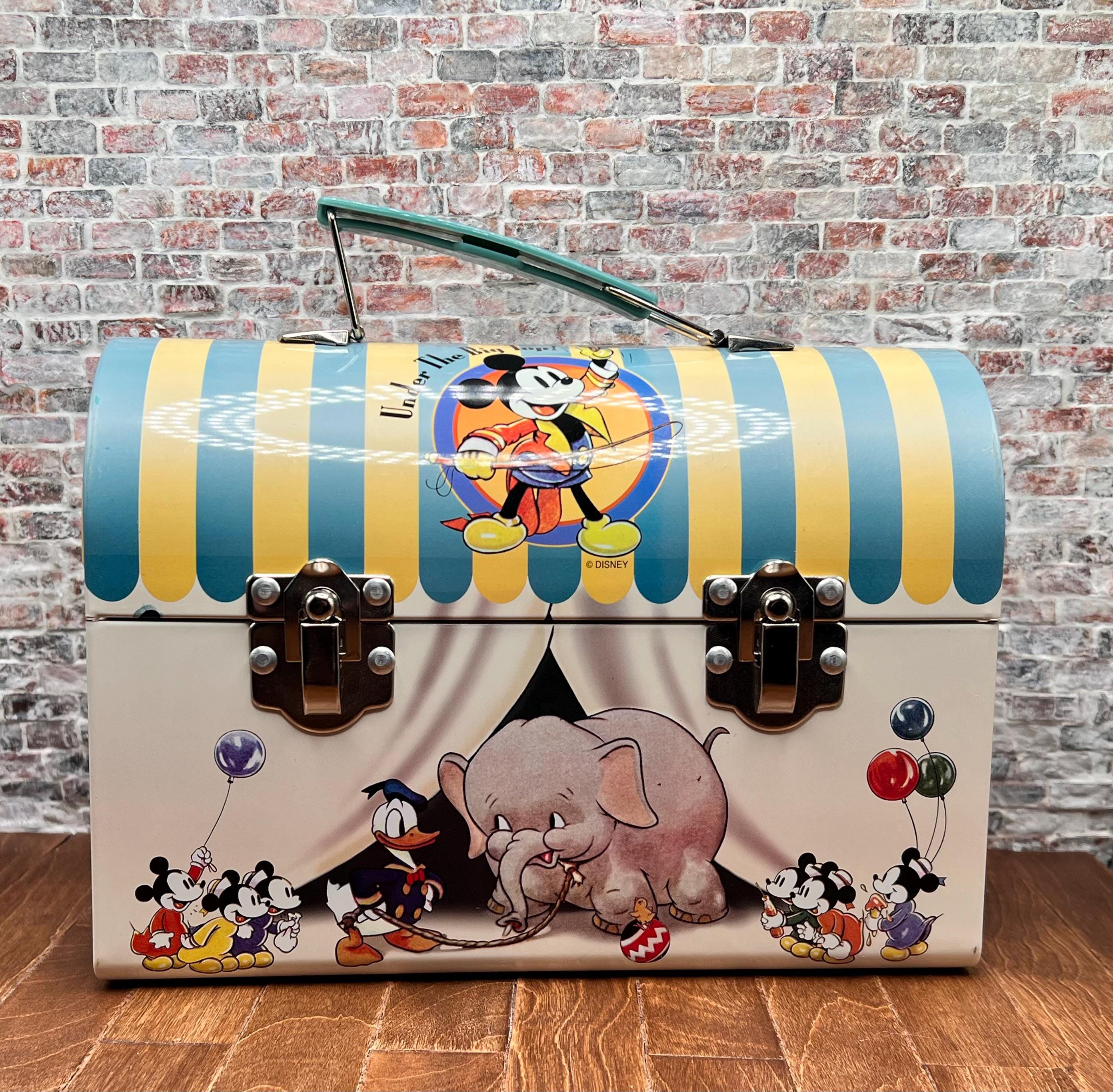 Vintage 1999 Disney Mickey Mouse “ Under The Big Top” Domed Lunchpail