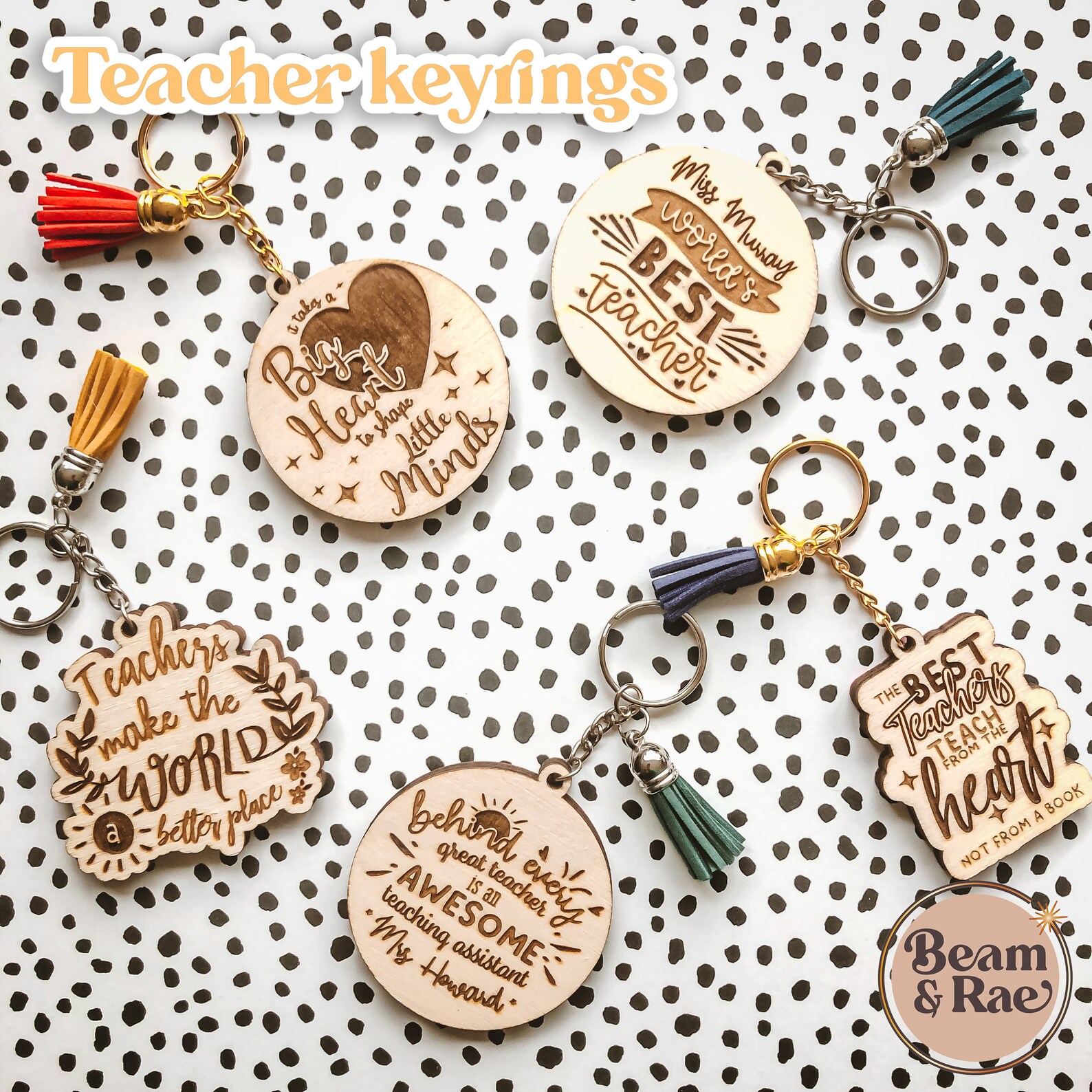 Teacher Keyring Thank You Gift Etsy