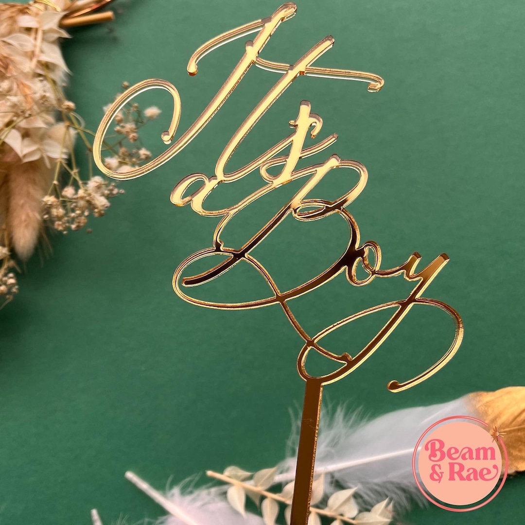 Its a Boy Cake Topper Baby Shower Cake Topper Baby Boy Etsy