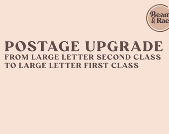 Postage upgrade for large letter