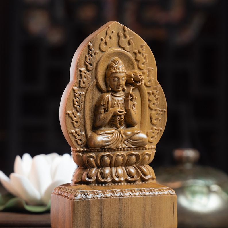 Double-sided Mahasthamaprapta Bodhisattva Statue, Feng Shui Statue 6 ...