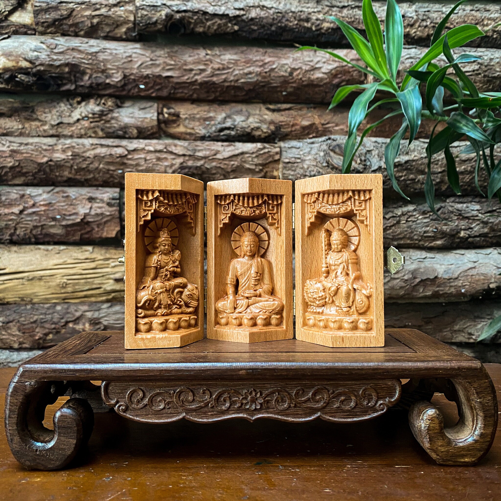 Buddhist Altar Samantabhadra Bodhisattva - Gautama Buddha