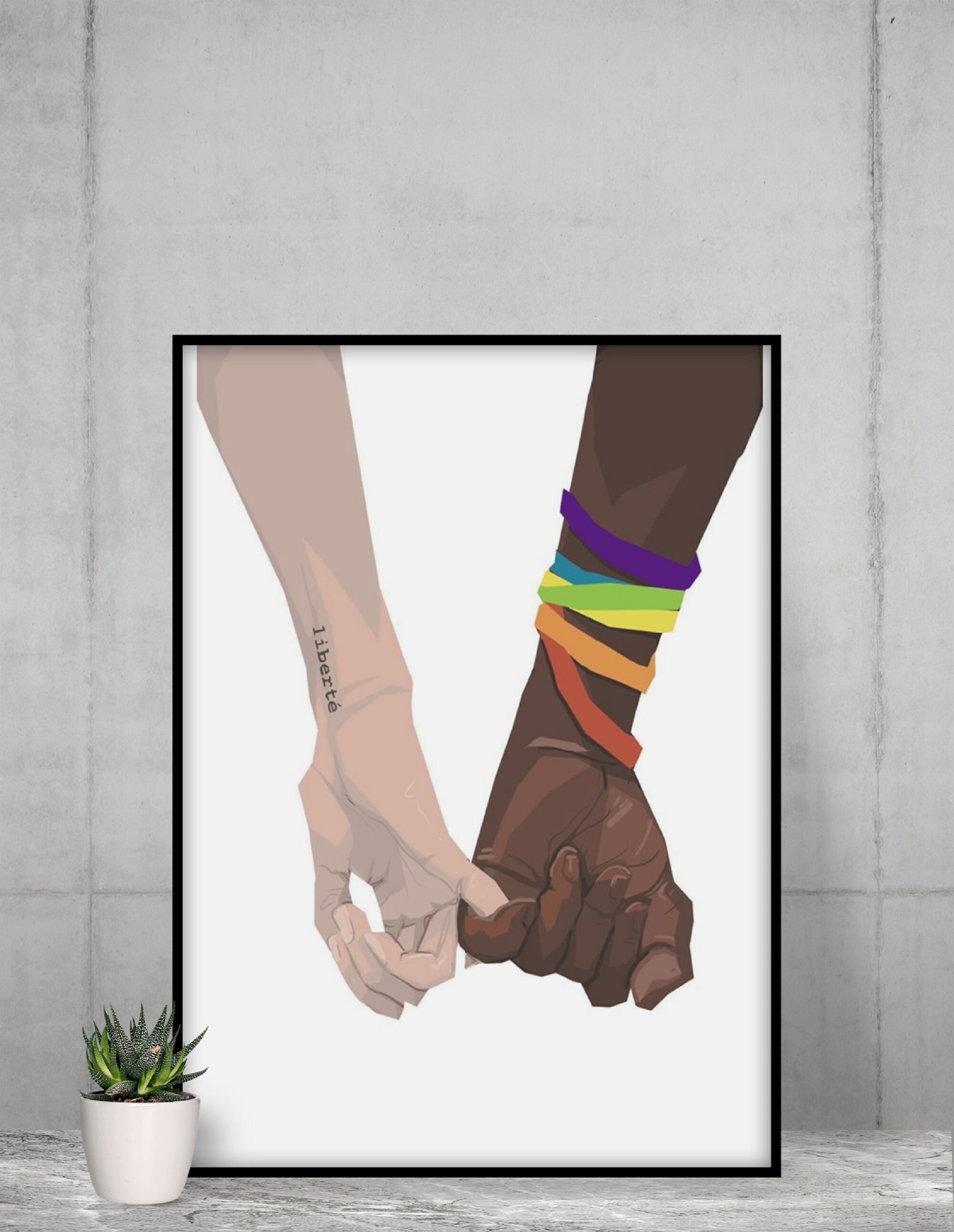 LGBT Pride Poster LGBT Poster LGBT rainbow poster Home Etsy