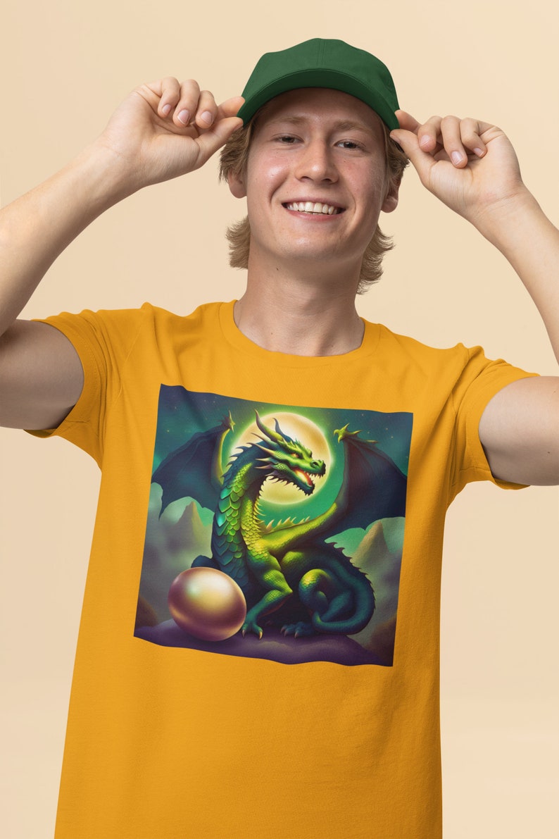 Dungeons and Dragons, Golden Dragon Egg Fantasy Tshirt Etsy UK