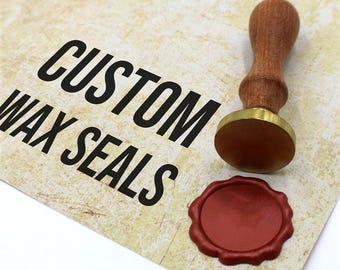 Personalised Stamps Custom Initials Logo Wax Seals