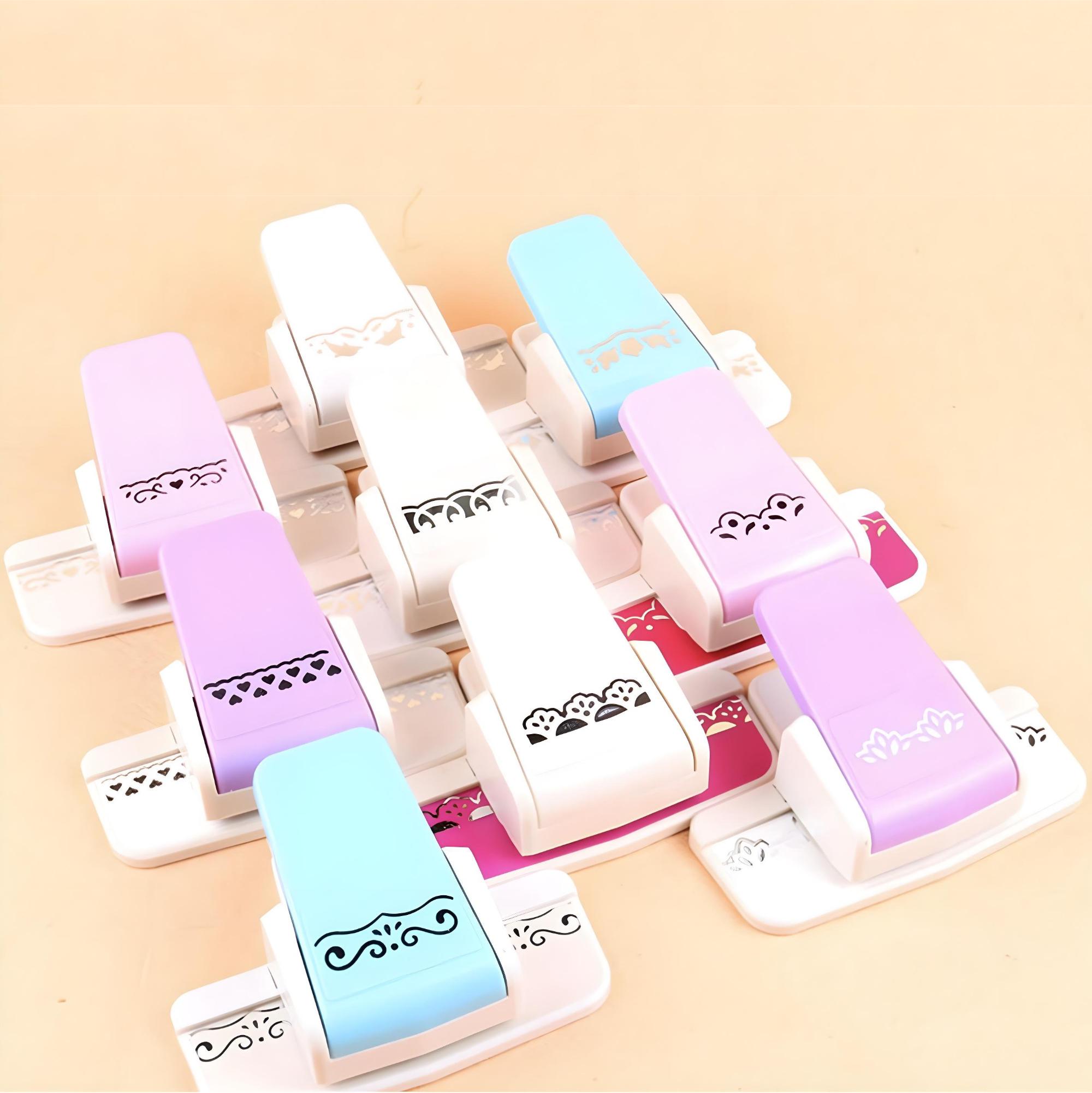 Cady Craft Kantenstanzer Scrollmuster | Extra Große Stanzgröße 6x2 Cm | Für Papier, Karton & Filz
