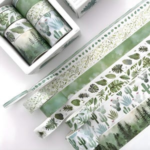 8 Rolls of Japanese Floral Washi Tape Ocean Wild Life and Garden Decorative Tape