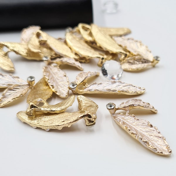 Gold Leafs Bridal Hair Vine DIY Accessories