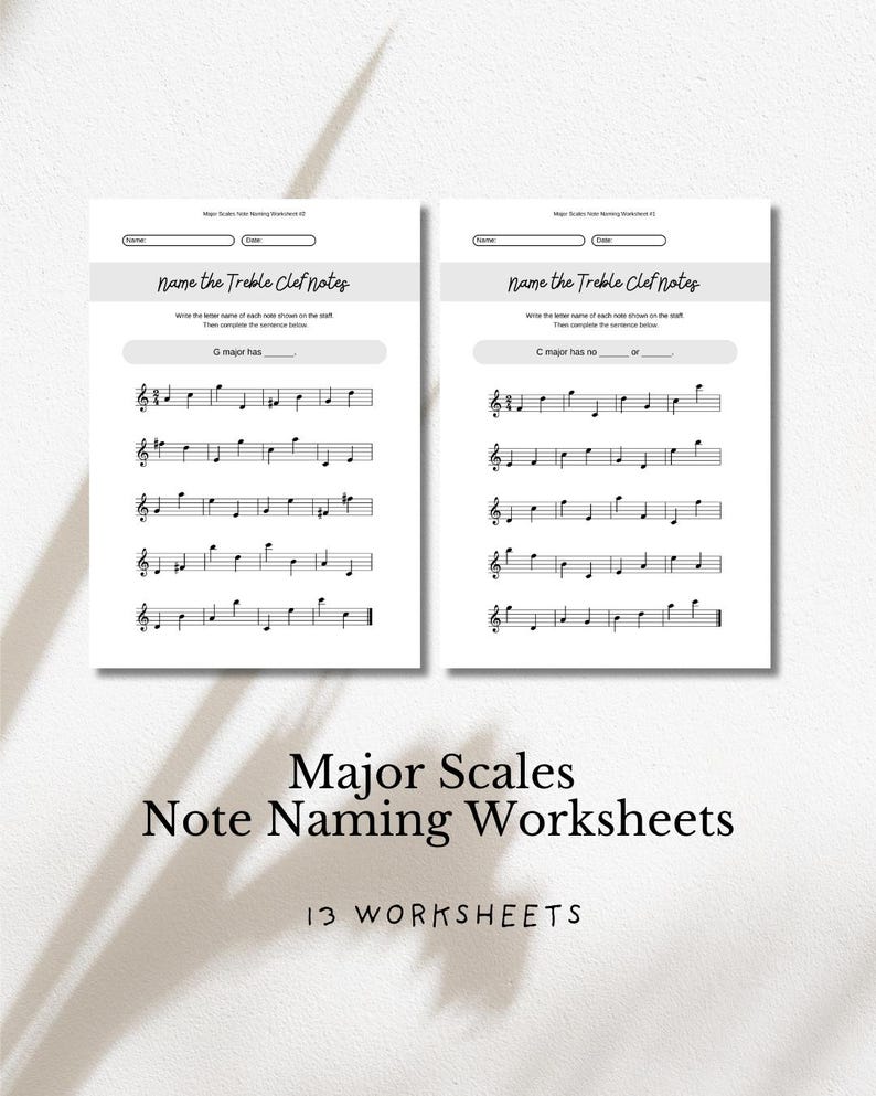 Spell Major Scale Worksheet.pdf Piano Major Scales Worksheets | Note Naming & Key Signatures (PDF ...