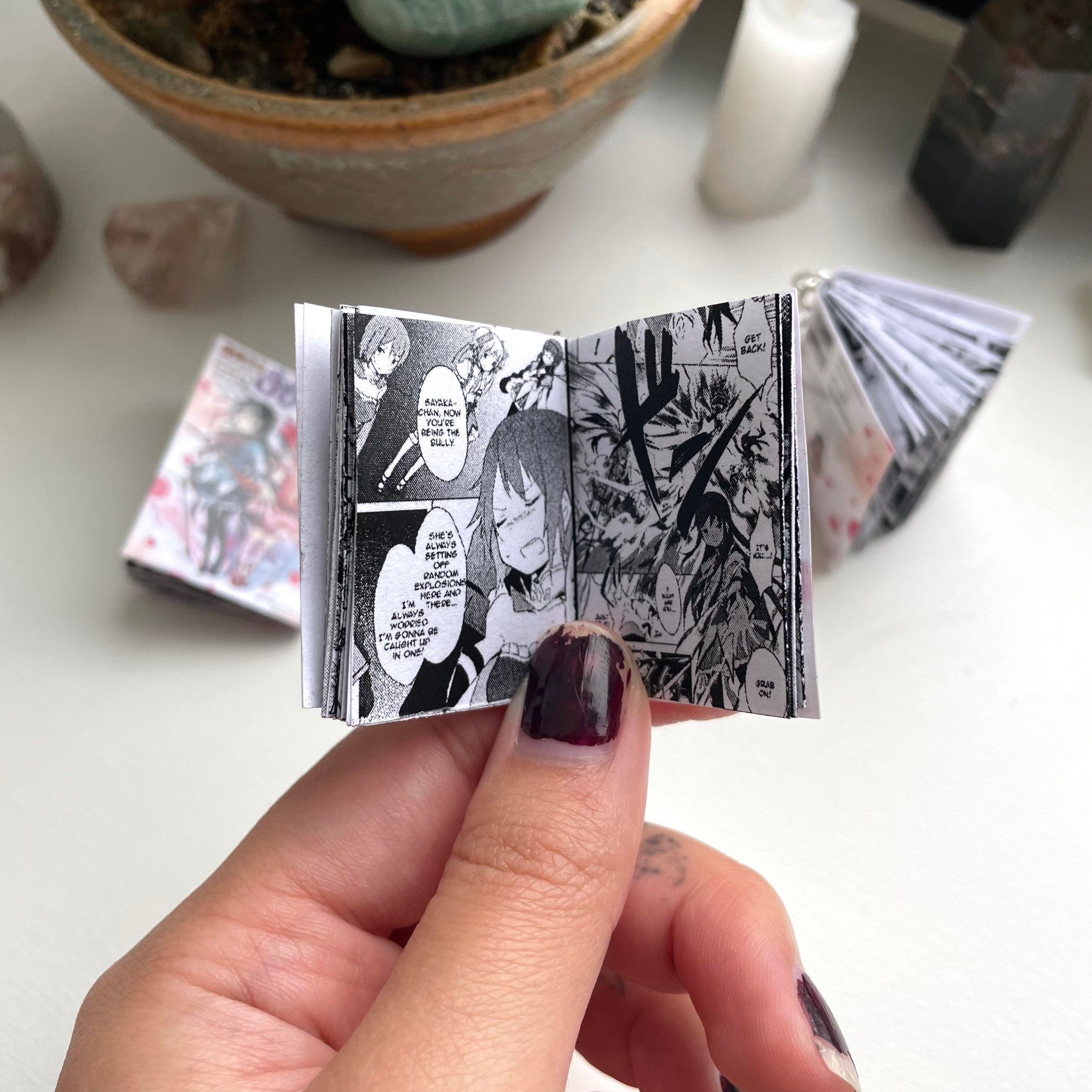 Madoka Magica Mini Manga Keychains/earrings - Etsy