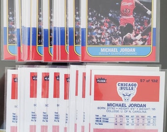 1986 Fleer Michael Jordan Rookie Reprint Card!  25 Count!