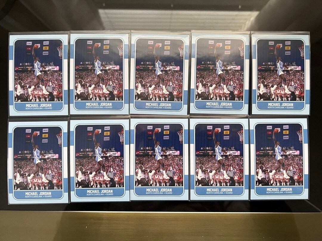 michael jordan unc card