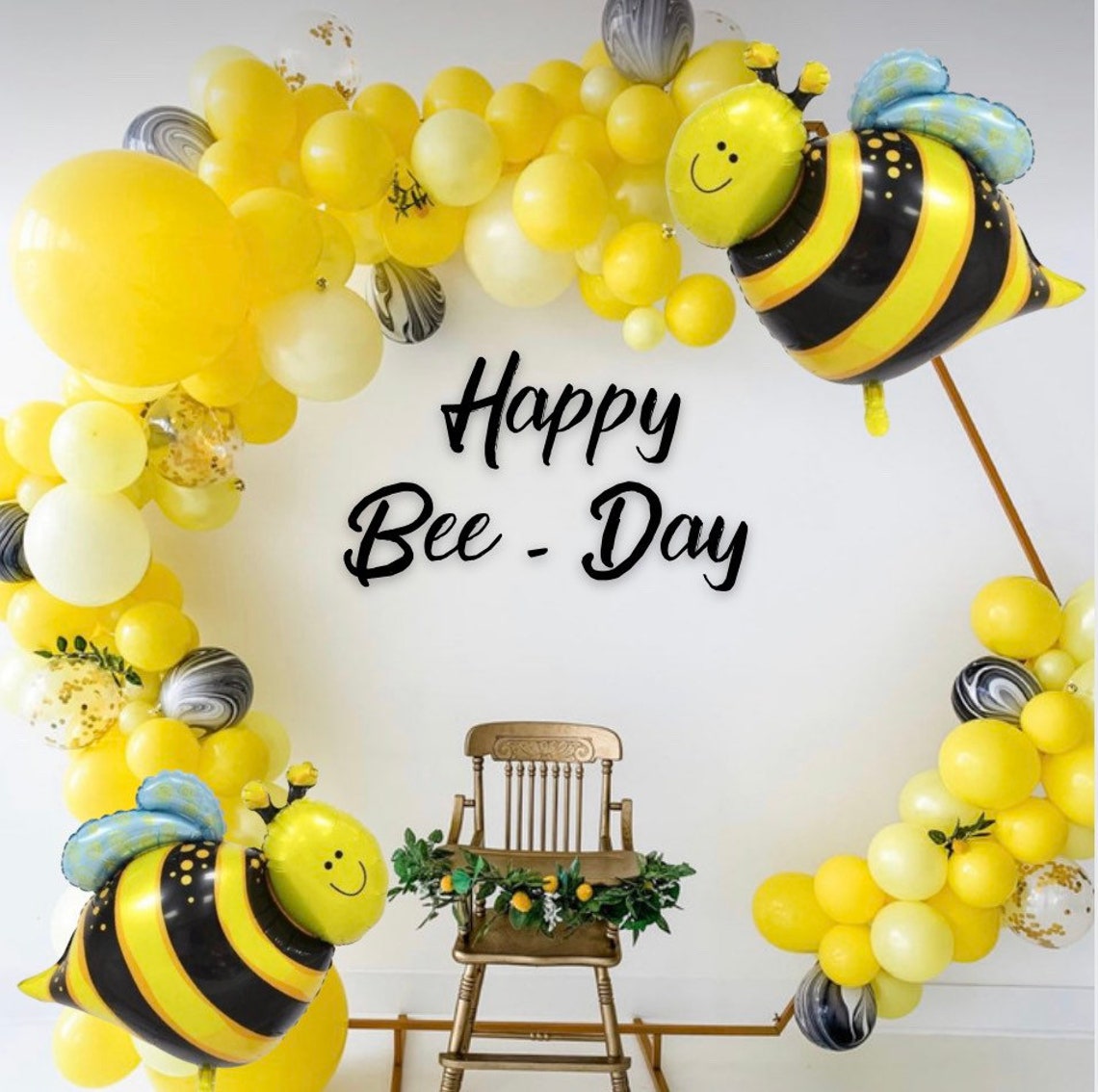 Bee balloons bee party decoration bee theme baby shower | Etsy