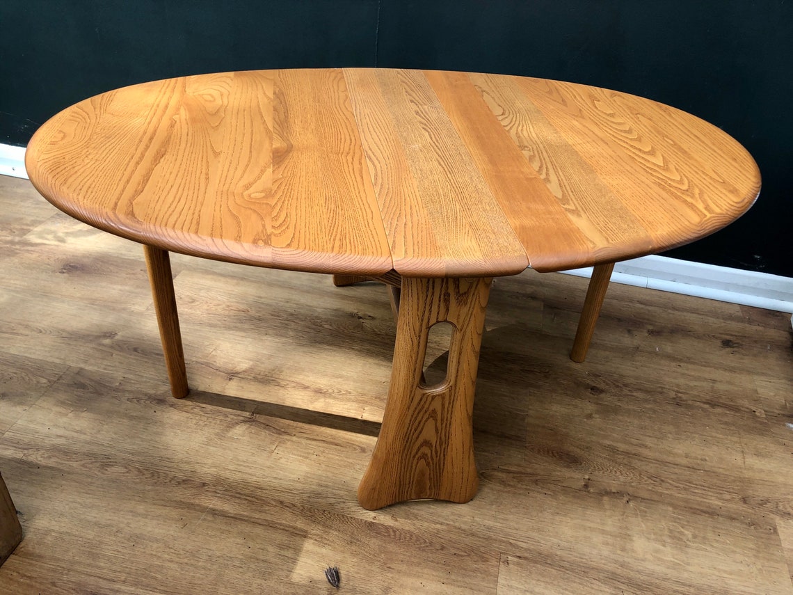 Vintage Ercol Drop Leaf Windsor Coffee Table. Elm 1960s Etsy