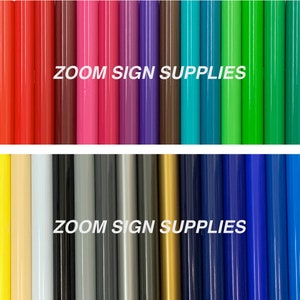 Gloss Sign Vinyl Roll 1m x 300mm Wide for Wall Art, Kitchen Cupboard Covering or Wrapping - Sticky Back Plastic for Cricut