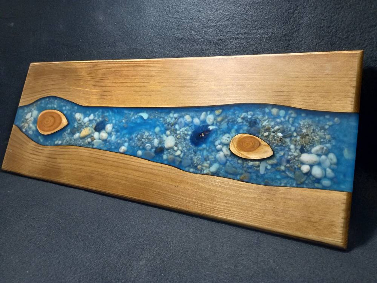 Wood Resin Coastal Wall Art 20 x 7.5 item 2 Etsy
