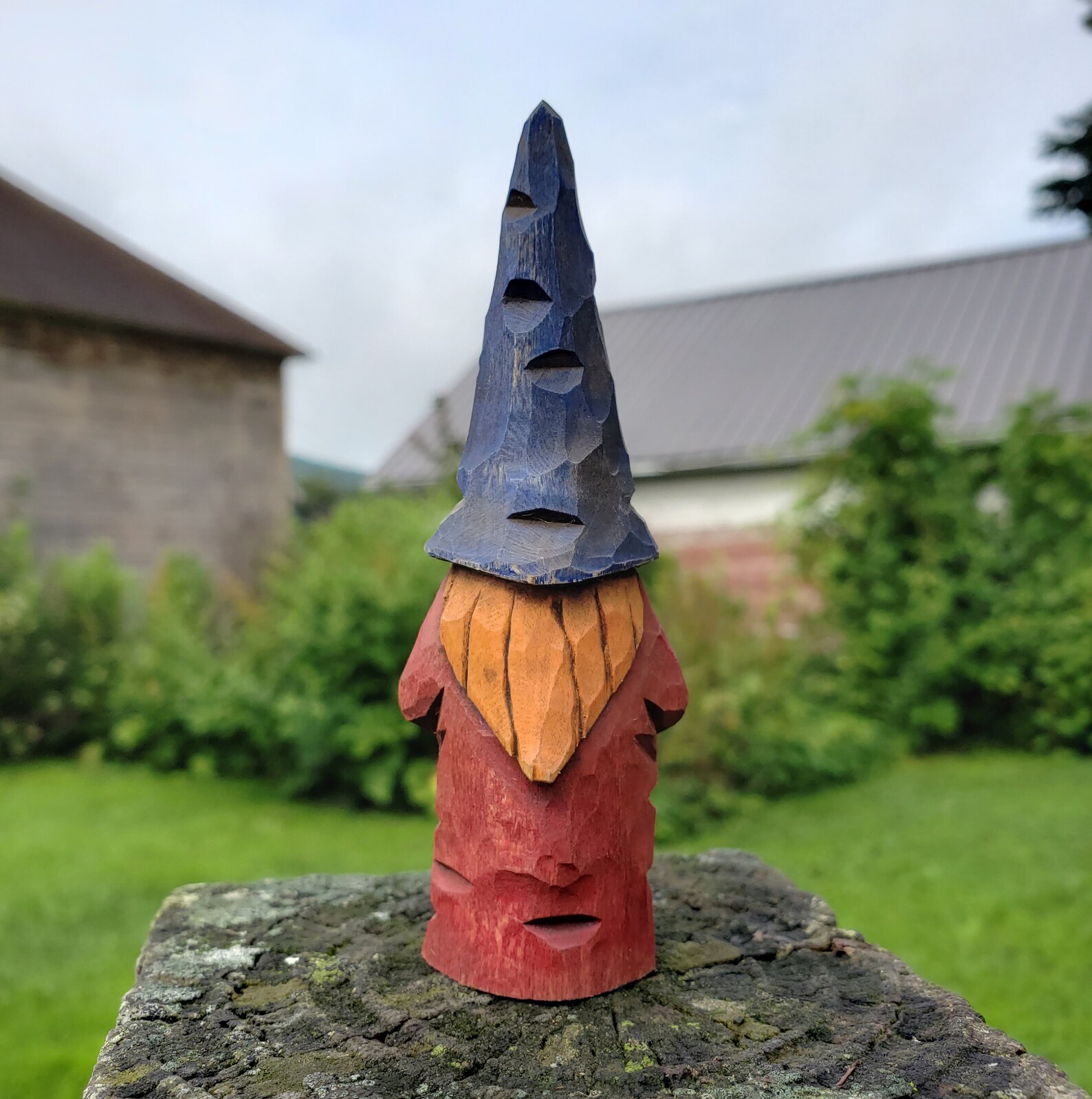 Small 4 tall hand carved wooden gnome Etsy