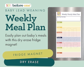 Weekly Meal Plan Fridge Magnet (Dry Erase) from 101 before one