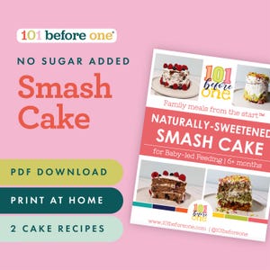Recept på smash cake till bebisens första födelsedag: Utan tillsatt socker (PDF-nedladdning)
