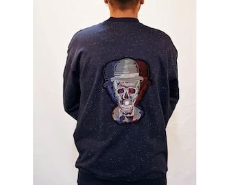 VG STREET - Urban Streetwear Sweatshirt - Dödskalle Sweatshirt - Gatumode