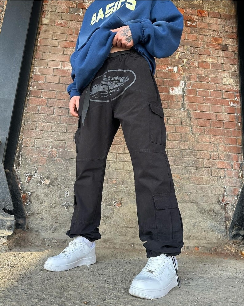 Buy Streetwear Hip Hop Pants Y2K Cargo Pants Corteiz Pants Alcatraz