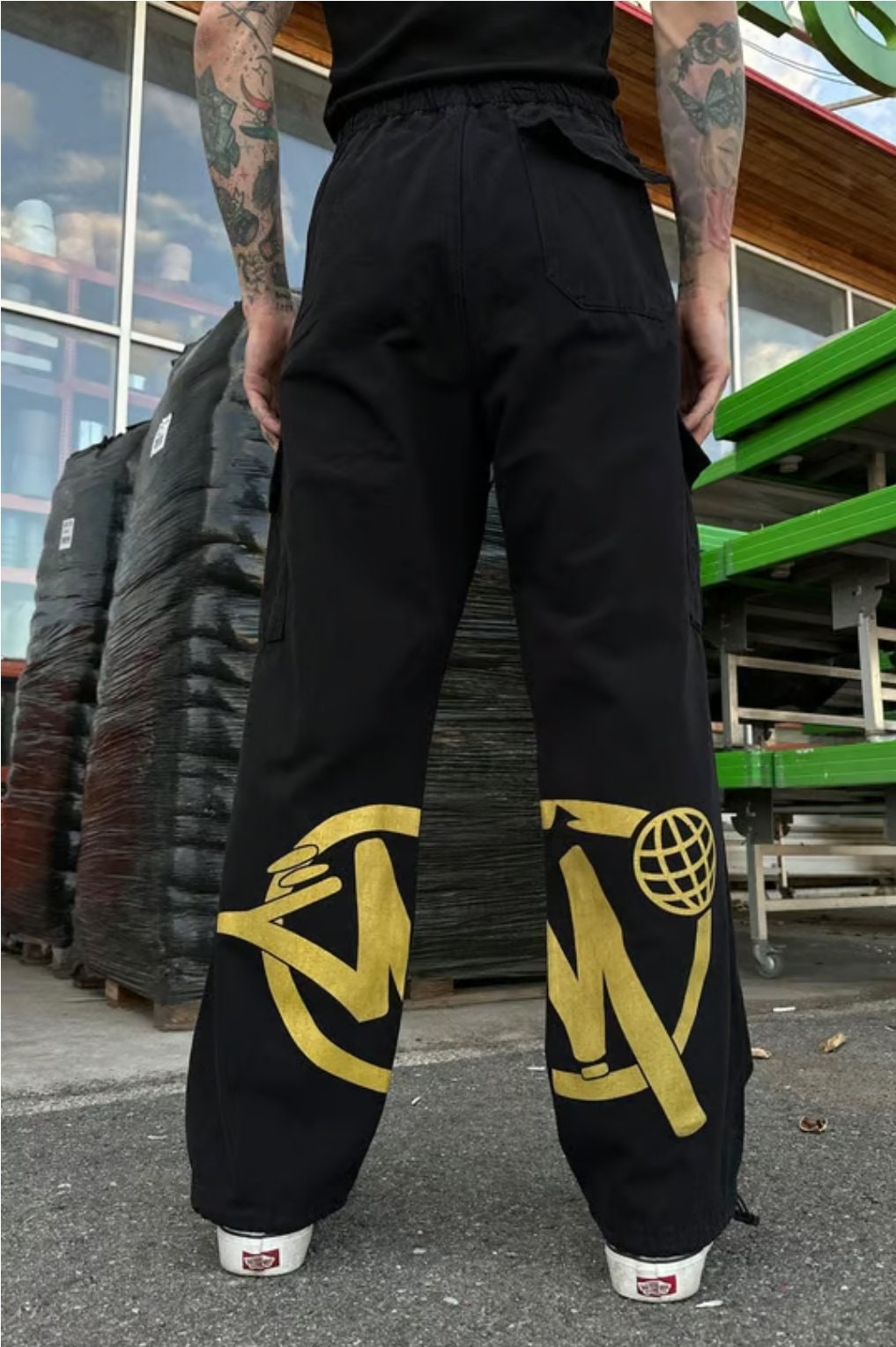 Y2K Cargo Pants, Streetwear Pants - Hip Hop Letter Printed Y2K Cargo Pants, Streetwear Pants - Hip Hop Letter Printed