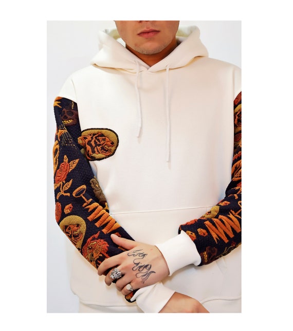 White criminal damage clearance hoodie